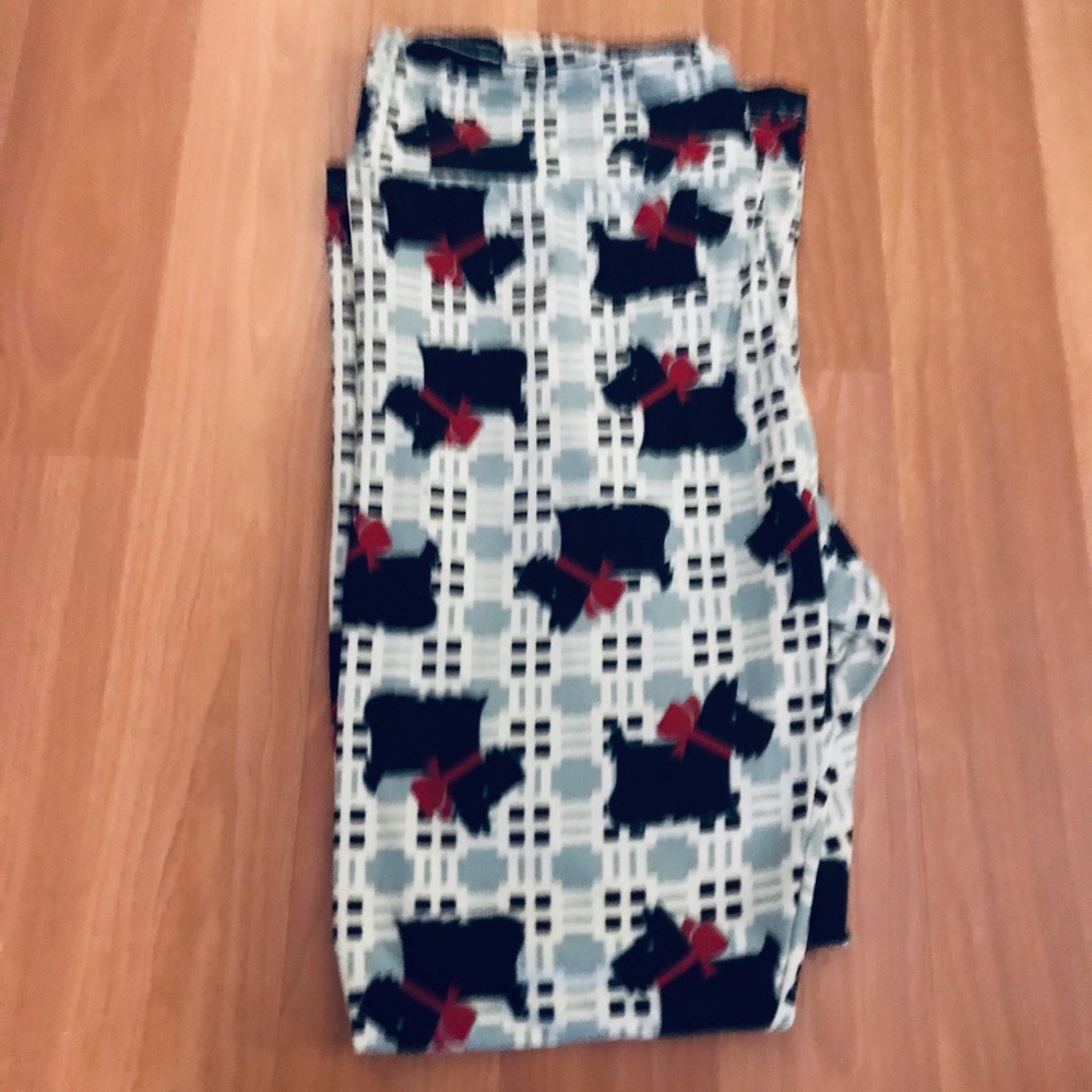 Lularoe TC Scottie Dog Leggings, Worn Once